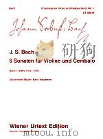 6 Sonaten fur Violine und Cembalo UT 50018 Band 1 BWV 1014-1016   1973  PDF电子版封面  3850550176  Johann Sebastian Bach 