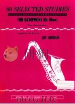 80 Selected Studies for Saxophone oboe Easy-Intermediate（ PDF版）