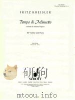 klassische manuskripte No.14 Tempo di Minuetto im Stile von Gaetano Pugnani fur Violine und Piano BS   1939  PDF电子版封面     