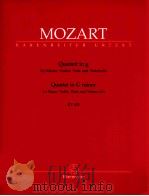 Quartet in g minor for piano Violin Viola and Violoncello KV 478 Urtext of the New Mozart edition BA（1958 PDF版）