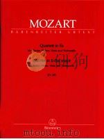 Quartet in E-flat major for piano Violin Viola and Violoncello KV 493 Urtext of the New Mozart editi   1957  PDF电子版封面    W.A.Mozart 