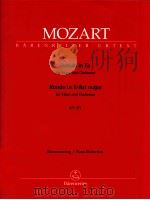 Rondo in E-flat major for Horn and Orchestra KV 371 piano reduction BA 5329a   1995  PDF电子版封面    W.A.Mozart 