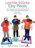 Easy pieces for 2 Violins and Viola Violoncello  ED 8528（1997 PDF版）