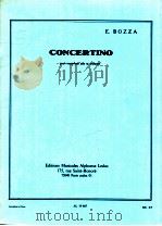 concertino pour saxophone alto et orchestre AL 19 807     PDF电子版封面    Eugene Bozza 