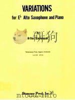 variations for Eb alto saxophone and piano la-123     PDF电子版封面    Arthur Frackenpohl 
