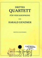 drittes quartett fur vier saxophone   1990  PDF电子版封面    Harald Genzmer 