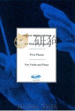 Five Pieces for Violin and Piano Op.84（1965 PDF版）