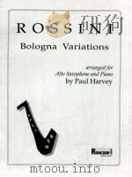 Bologna Variations arranged for Alto Saxophone and Piano   1988  PDF电子版封面     