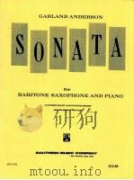 sonata for baritone saxophone and piano ST-172   1976  PDF电子版封面    Garland Anderson 