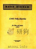 Little Italy Sketches for oboe and piano（1993 PDF版）