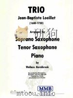 trio for soprano saxophone tenor saxophone piano NO.S156（1980 PDF版）
