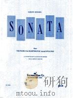 sonata for tenor saxophone and piano ss-864   1970  PDF电子版封面    Leon Stein 