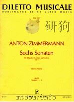Sech Sonaten fur obligates Cembalo und Violine op.2 Darina Mudra Heft 1 Sonaten 1-3 dm 1217   1998  PDF电子版封面     