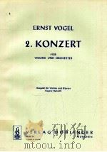 2.Konzert fur Violine und Orchester   1969  PDF电子版封面    Ernst Vogel 