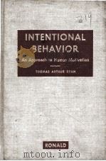 INTENTIONAL BEHAVIOR  AN APPROACH TO HUMAN MOTIVATION（1970 PDF版）