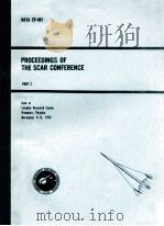 PROCEEDINGS OF THE SCAR CONFERENCE PART 2   1976  PDF电子版封面     