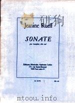 sonate pour saxophone alto seul AL 23 975   1969  PDF电子版封面    Jeanine Rueff 