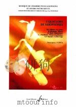 5 quatours de saxophones transcription:V.DYCK（1998 PDF版）