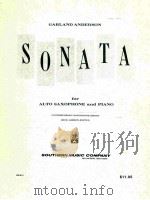 sonata for alto saxophone and piano contemporary saxophone series cecil leeson-editor SS-816   1958  PDF电子版封面    Garland anderson 