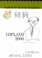 copland for baritone saxophone copland 2000（1997 PDF版）