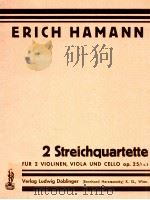 2 Streichquartette für 2 Violinen Viola und Cello Op   1951  PDF电子版封面    25/1 u.2 