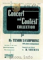 concert and contest collection for B? tenor saxophone with piano accompaniment solo B? tenor saxopho（ PDF版）