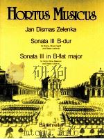 HORTUS MUSICUS Sonata Ⅲ in B-flat major for Violinc Oboe bassoon and Basso continuo ZWV 181 3 HM 273   1994  PDF电子版封面     