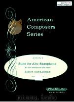 american composers series suite for alto saxophone E? alto saxophone and piano A.C.S.No.2（ PDF版）