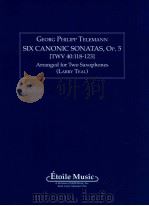 six canonic sonatas op.5 arranged for two saxophones   1978  PDF电子版封面     