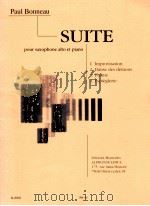 suite pour saxophone alto et piano AL.20303   1944  PDF电子版封面    Paul Bonneau 