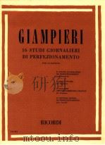 16 daily studies for saxophone E.R.2051   1963  PDF电子版封面    Giampieri 