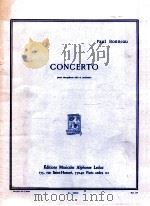 concerto pour saxophone alto et orchestre A L. 20230   1944  PDF电子版封面    Paul Bonneau 