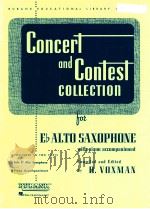 concert and contest collection for eb alto saxophone with piano accompaniment（ PDF版）