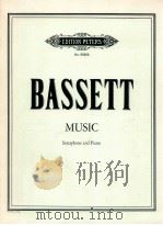 music for saxophone and piano NO.66268   1969  PDF电子版封面    Leslie Bassett 