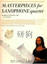 masterpieces for saxophone quartet N.Y.10019   1970  PDF电子版封面    Josef Haydn 