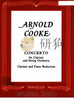 Concerto for Clarinet and String Orchestra arranged for Clarinet and Piano cat.No.12 0298 07（1964 PDF版）