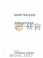 Zwei Stücke für Klarinette und Klavier op.34 UE 7258   1923  PDF电子版封面    Egon Wellesz 