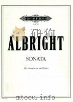 edition peters No.67101 sonata alto saxophone and piano（1990 PDF版）