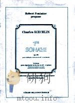 robert fontaine propose 1re Sonate op.85 pour clarinette et la ou en si? et orchestre Version pour c（1993 PDF版）