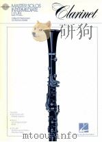 Master solos intermediate level b? clarinet（1975 PDF版）
