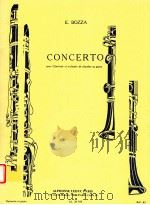 Concerto pour Clarinette et orchestre de Chambre ou piano AL 20 935   1952  PDF电子版封面    Eugène Bozza 