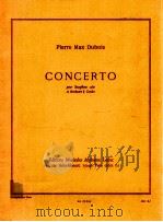 concerto pour saxophone alto et orcbestre à cordes AL 22 834   1959  PDF电子版封面    Pierre Max Dubois 