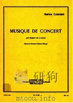 musique de concert pour saxophone alto et orchestre CONXOURS DU CONSERVATOIRE NATIONAL DE MUSIQUE AL（1954 PDF版）