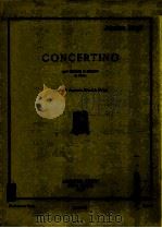 Concertino pour Clarinette et Orchestre ou Piano CONXOURS DU CONSERVATOIRE NATIONAL DE MUSIQUE AL.20（1950 PDF版）