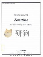 Sonatina for Oboe and Harpsichord or Piano（1963 PDF版）