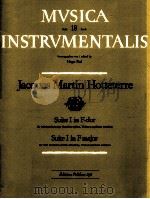 Suite I in F major for Alto Recorder or Flute Hautboy Violin and Basso continuo PE 858   1970  PDF电子版封面     