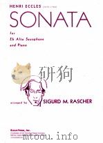 sonata for Eb Alto Saxophone and Piano（1958 PDF版）