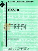 Concertino No.4 for Trombone and Orchestra in E-flat Op. 4 A 4274     PDF电子版封面    Ferdinand David 