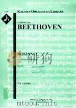 Romance for Violin and Orchestra in G Op. 40 A 1288     PDF电子版封面    Ludwig van Beethoven 