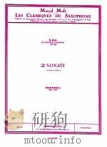 2 sonate for saxophone et piano AL20 829   1951  PDF电子版封面    Haendel 
